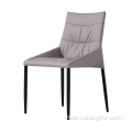 restaurant modern metal frame white dining chair